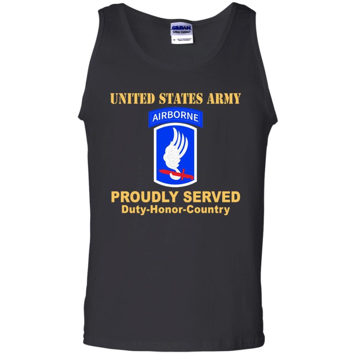 US ARMY 173RD AIRBORNE BRIGADE- Proudly Served T-Shirt On Front For Men-TShirt-Army-Veterans Nation