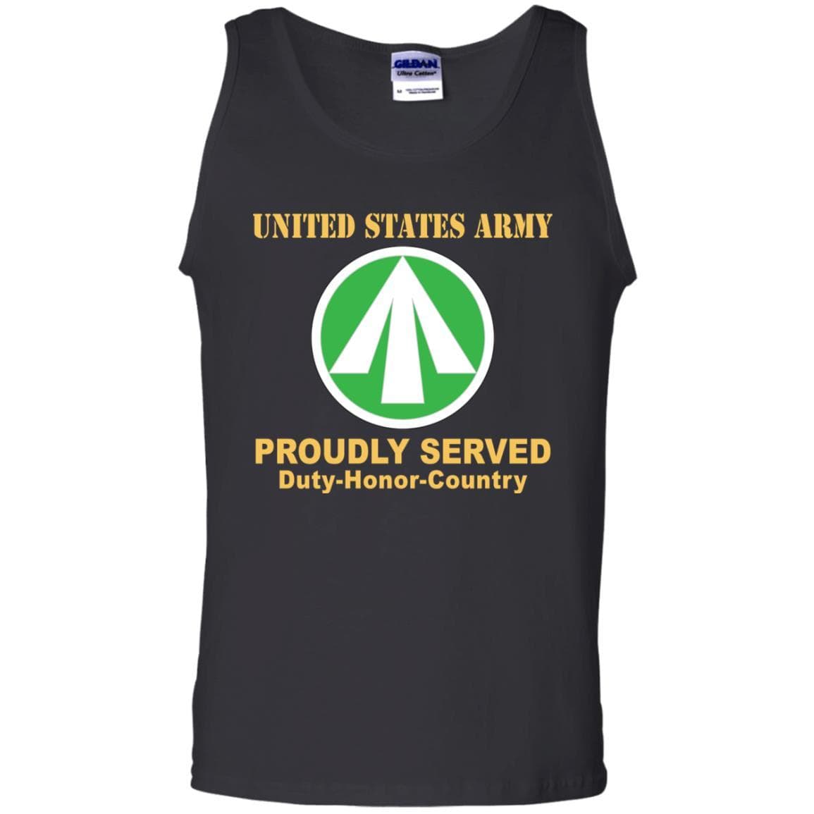 US ARMY CSIB MILITARY SURFACE DEPLOYMENT AND DISTRIBUTION COMMAND- Proudly Served T-Shirt On Front For Men-TShirt-Army-Veterans Nation