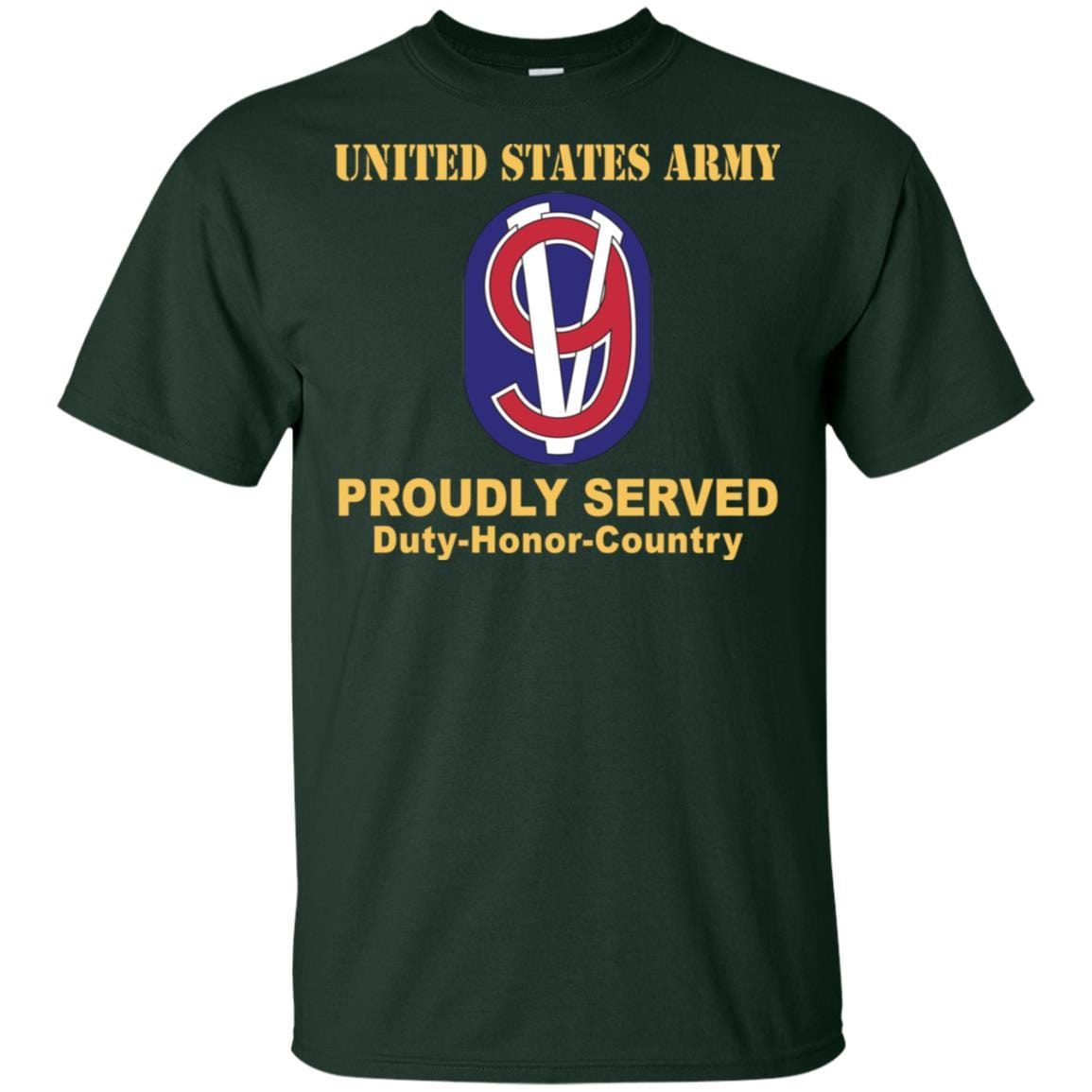 US ARMY 95 TRAINING DIVISION USAR - Proudly Served T-Shirt On Front For Men-TShirt-Army-Veterans Nation