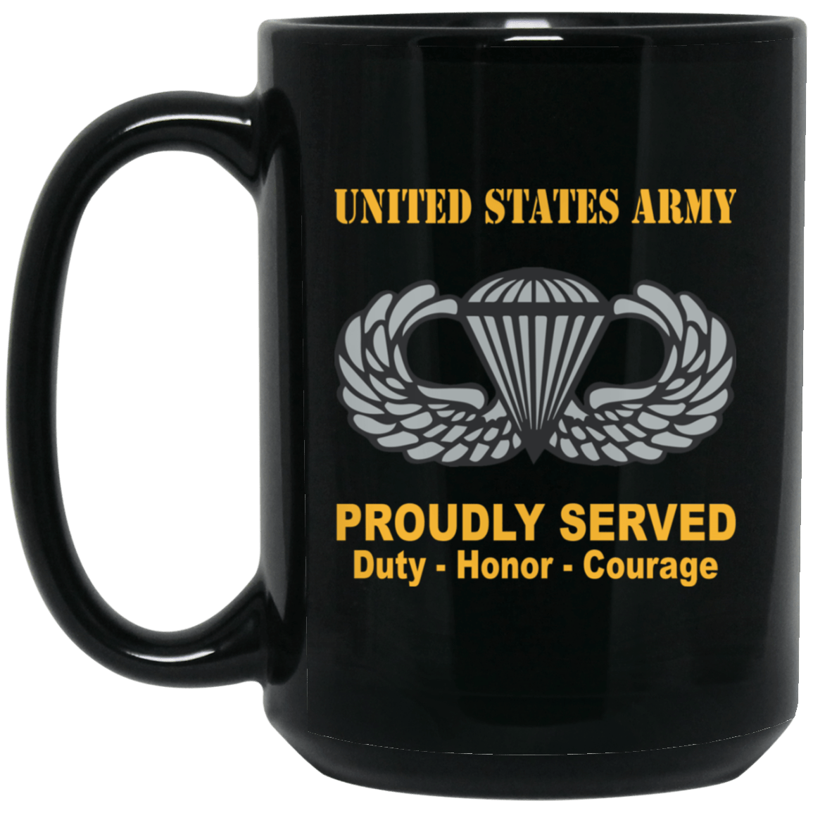 US Army Jump Wings - Parachutist Badge 11 oz - 15 oz-Mug-Army-Badge-Veterans Nation