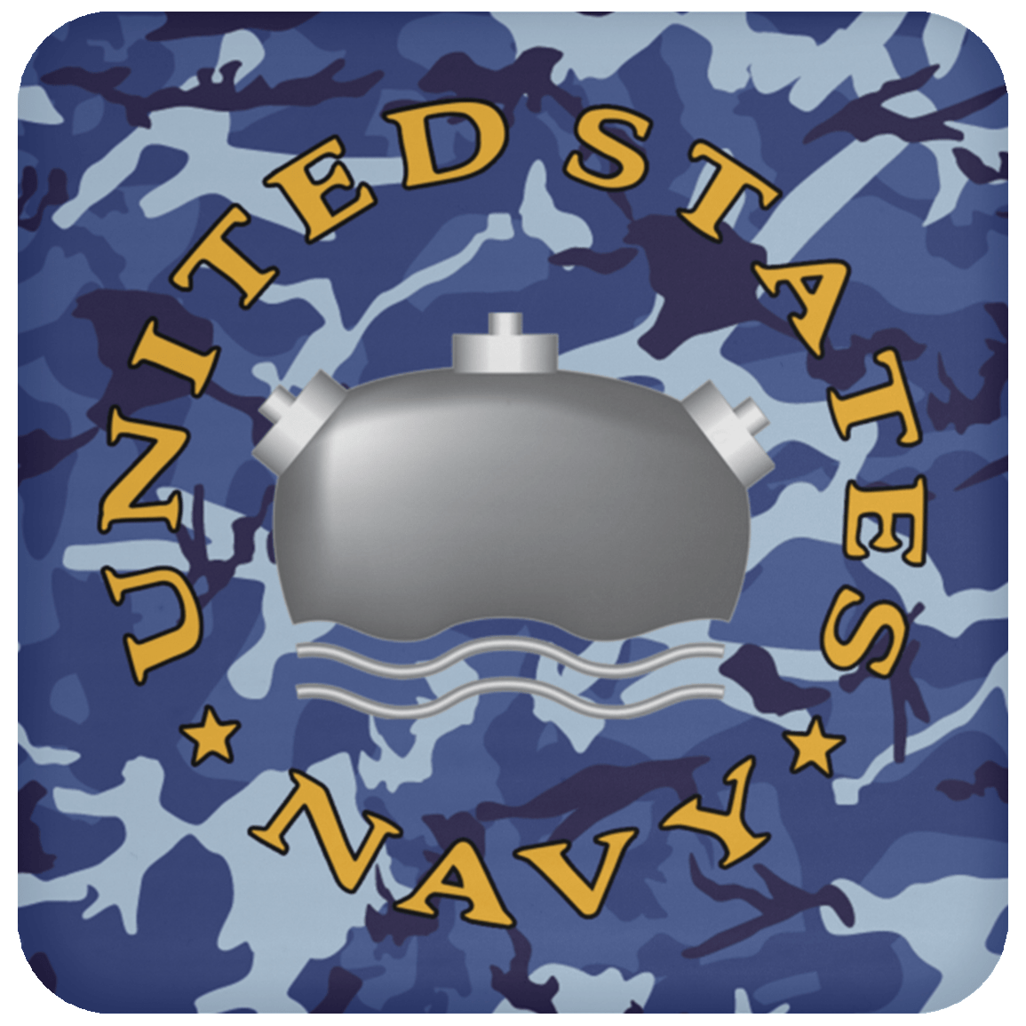 Navy Mineman Navy MN - Proudly Served Coaster-Coaster-Navy-Rate-Veterans Nation