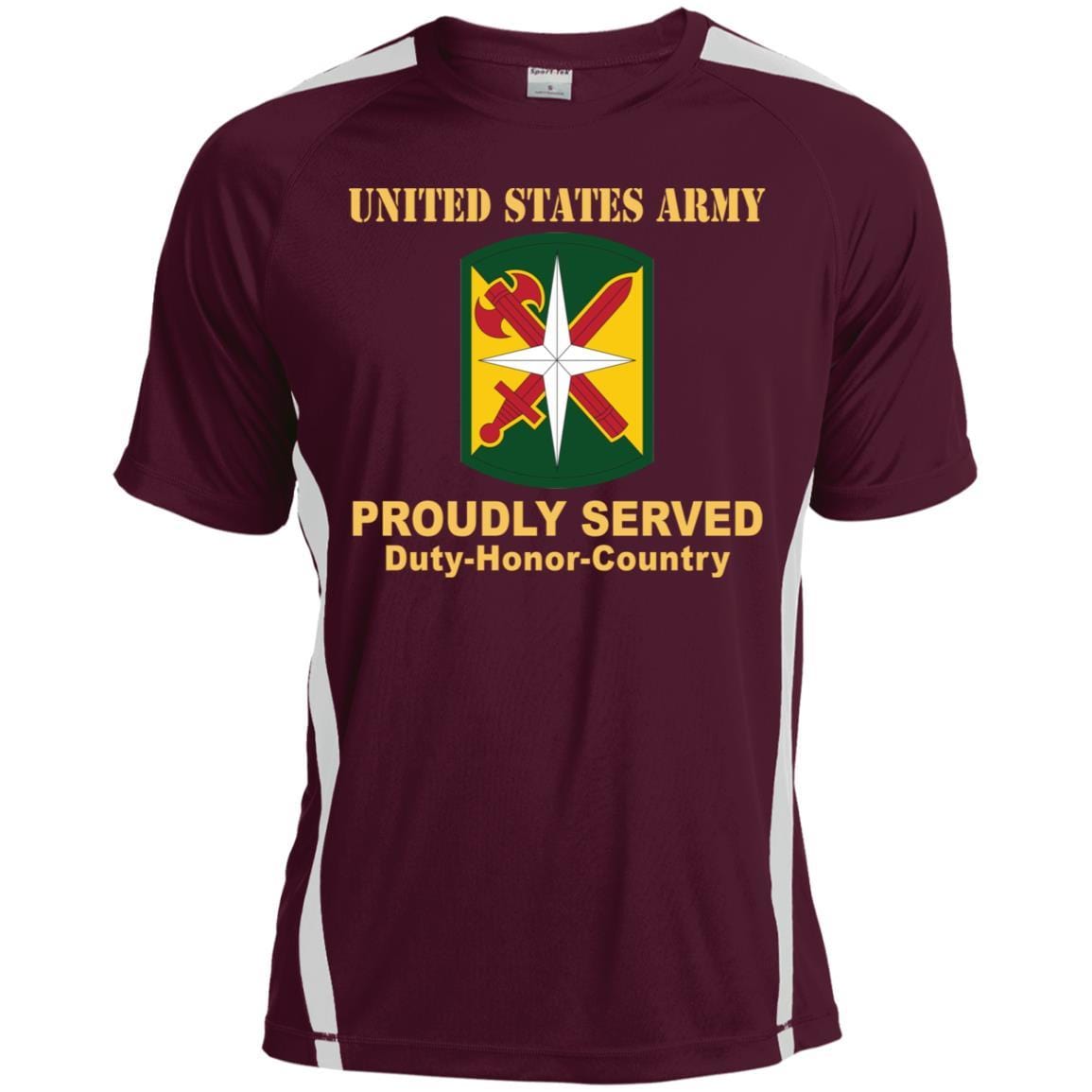 US ARMY 14TH MILITARY POLICE BRIGADE- Proudly Served T-Shirt On Front For Men-TShirt-Army-Veterans Nation