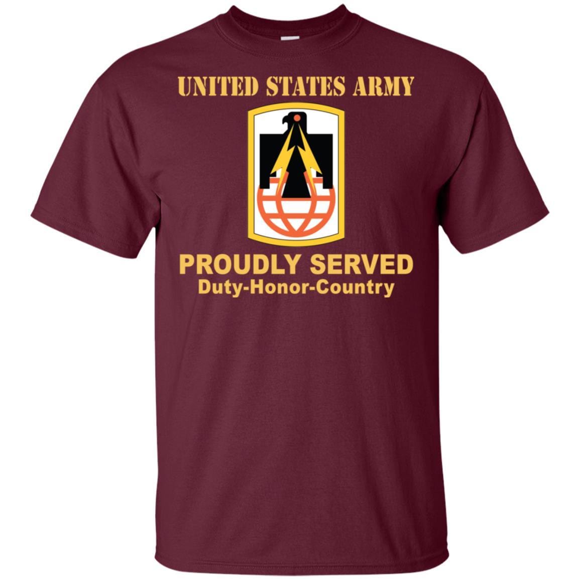 US ARMY 11TH SIGNAL BRIGADE- Proudly Served T-Shirt On Front For Men-TShirt-Army-Veterans Nation