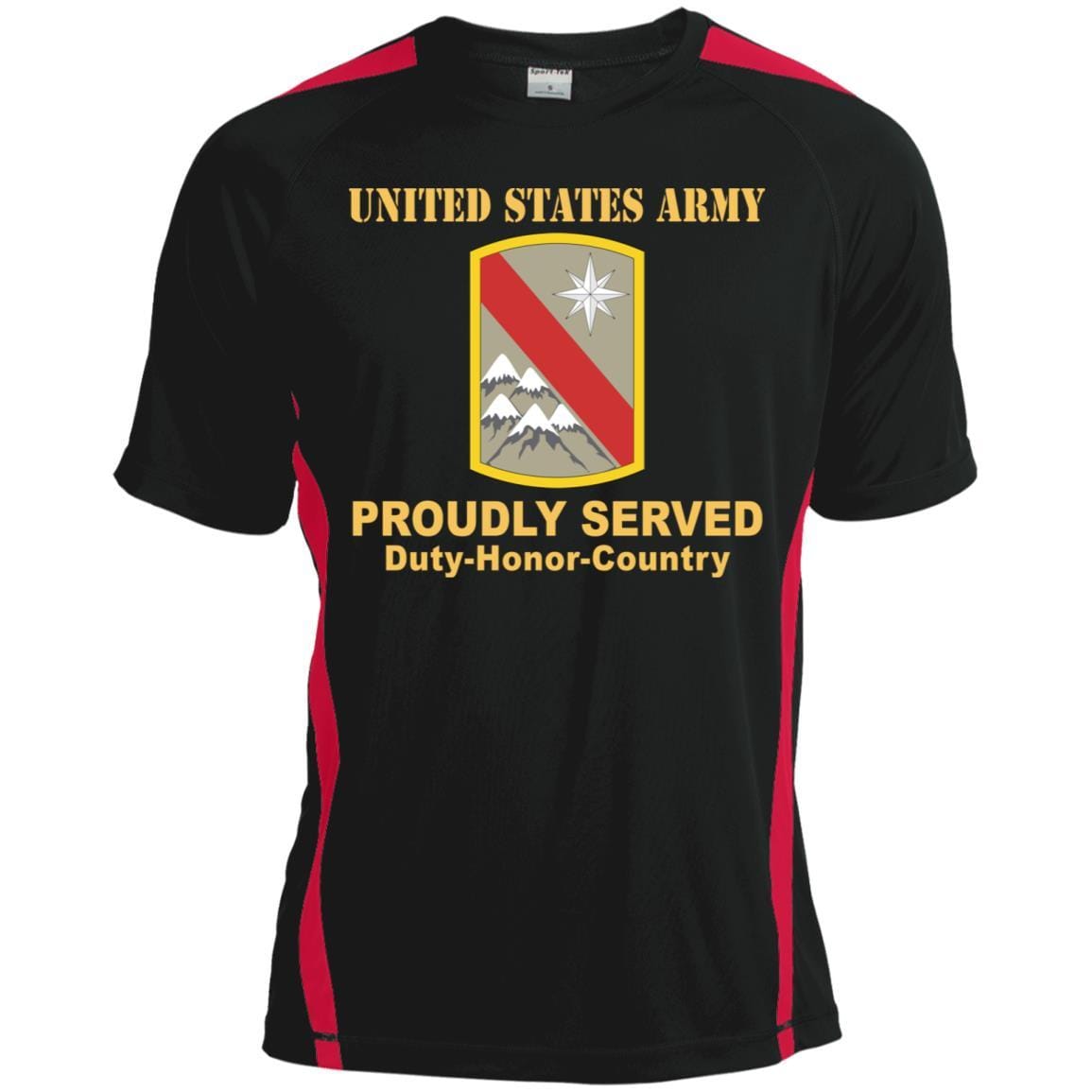 US ARMY 43 SUSTAINMENT BRIGADE- Proudly Served T-Shirt On Front For Men-TShirt-Army-Veterans Nation