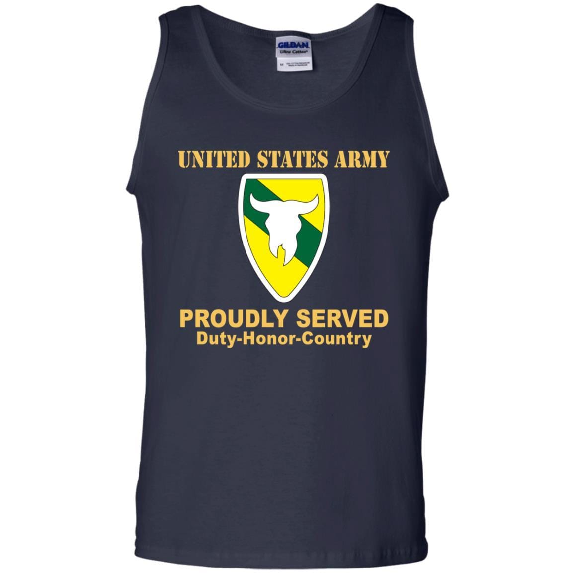 US ARMY 163 ARMORED BRIGADE- Proudly Served T-Shirt On Front For Men-TShirt-Army-Veterans Nation