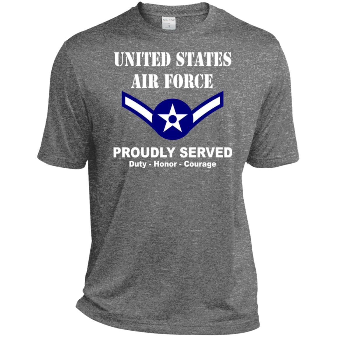 US Air Force E-2 Airman Amn E2 Ranks Enlisted Airman T shirt Sport-Tek Tall Pullover Hoodie - T-Shirt-TShirt-USAF-Veterans Nation