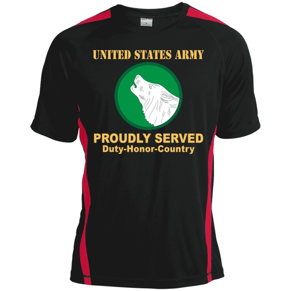 US ARMY 104 TRAINING DIVISION- Proudly Served T-Shirt On Front For Men-TShirt-Army-Veterans Nation