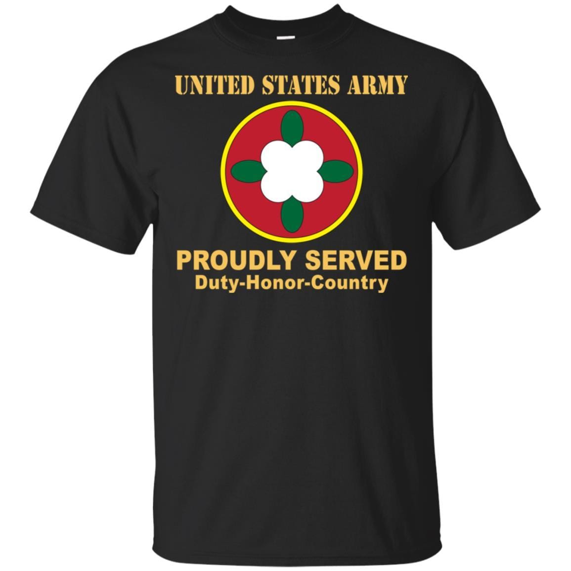 US ARMY 184TH SUSTAINMENT COMMAND- Proudly Served T-Shirt On Front For Men-TShirt-Army-Veterans Nation