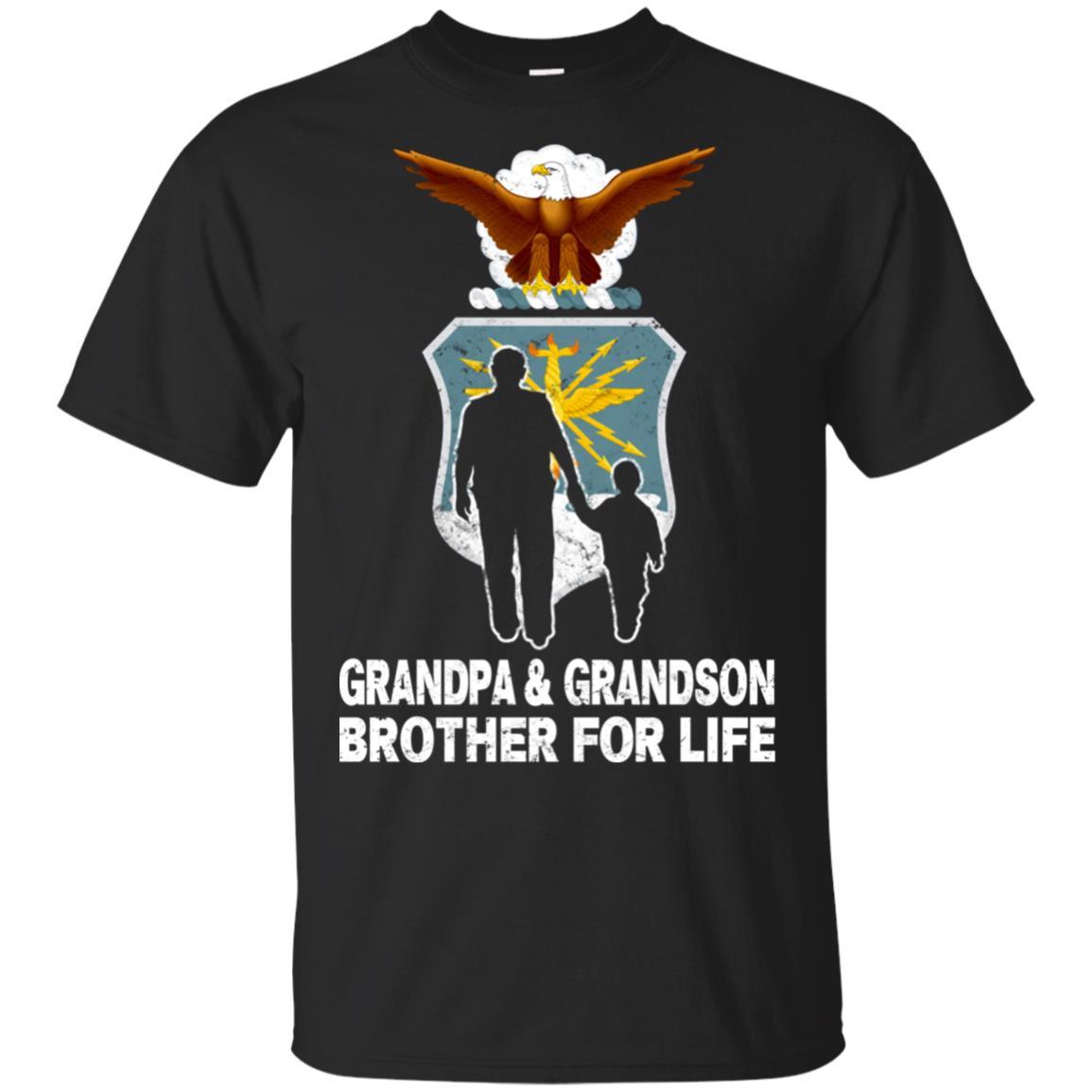 AIR FORCE GRANDPA AND GRANDDAUGHTER ( GRANDSON ) BROTHER FOR LIFE T-Shirt On Front-TShirt-USAF-Veterans Nation