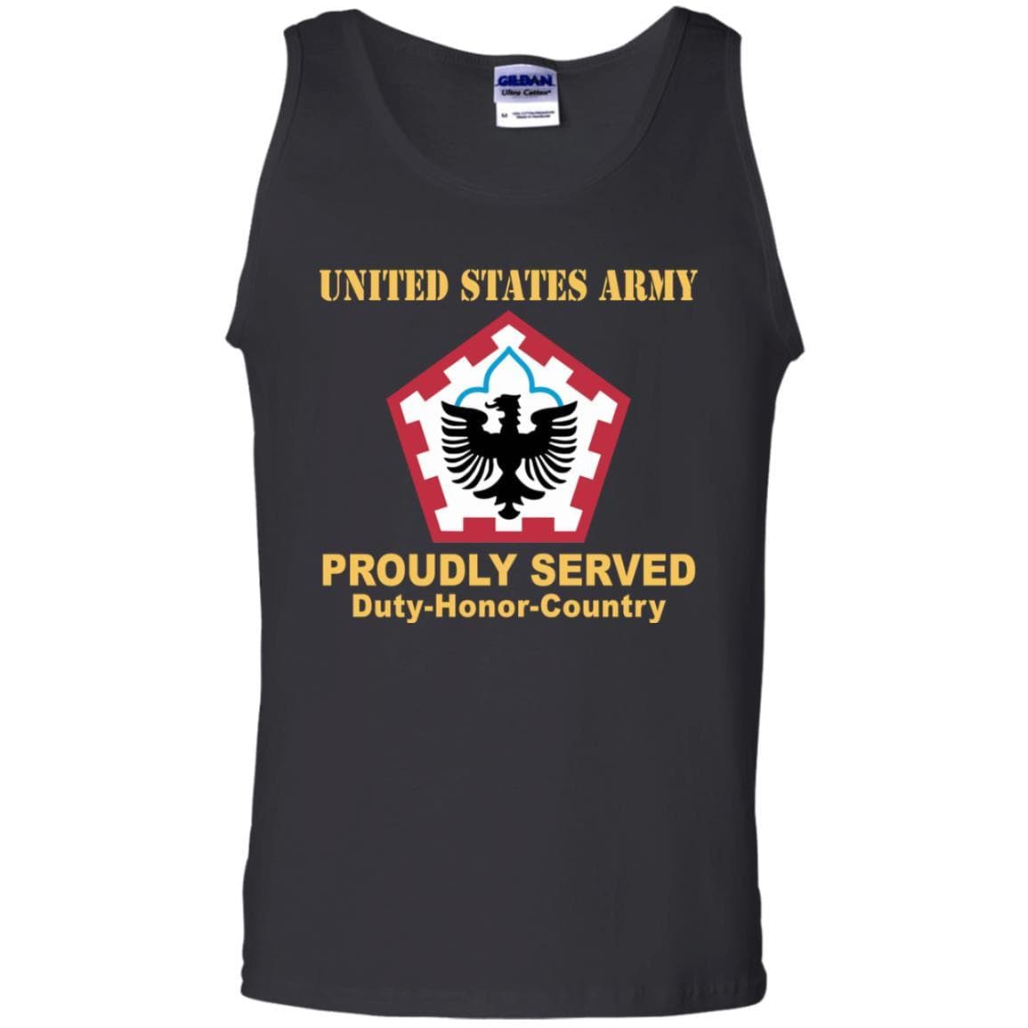 US ARMY 555TH ENGINEER BRIGADE- Proudly Served T-Shirt On Front For Men-TShirt-Army-Veterans Nation