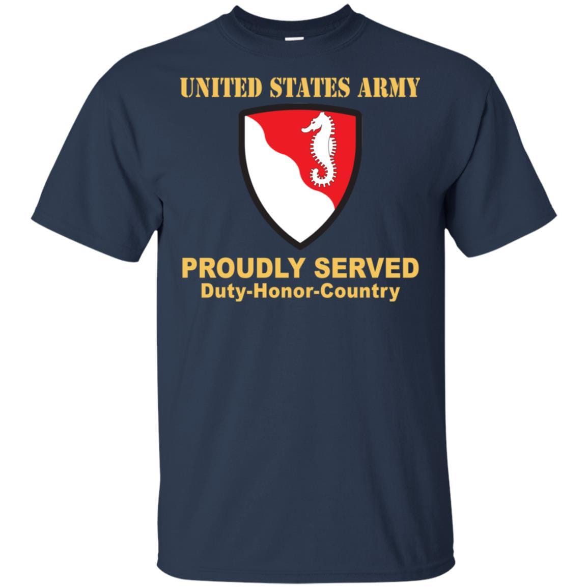 US ARMY 36TH ENGINEER BRIGADE- Proudly Served T-Shirt On Front For Men-TShirt-Army-Veterans Nation