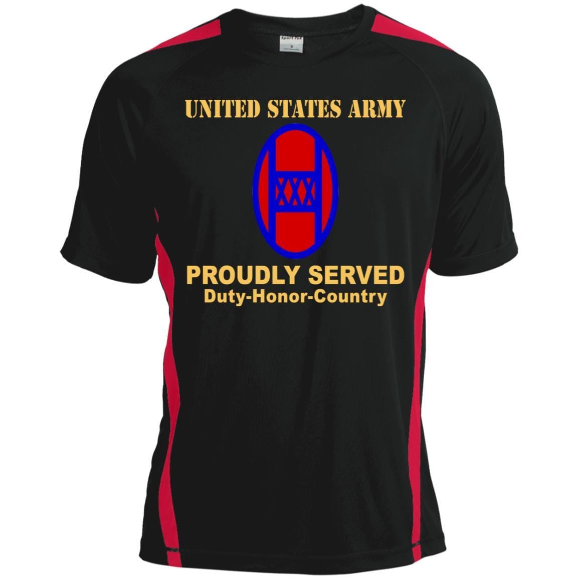 US ARMY 30TH ARMORED BRIGADE COMBAT TEAM - Proudly Served T-Shirt On Front For Men-TShirt-Army-Veterans Nation