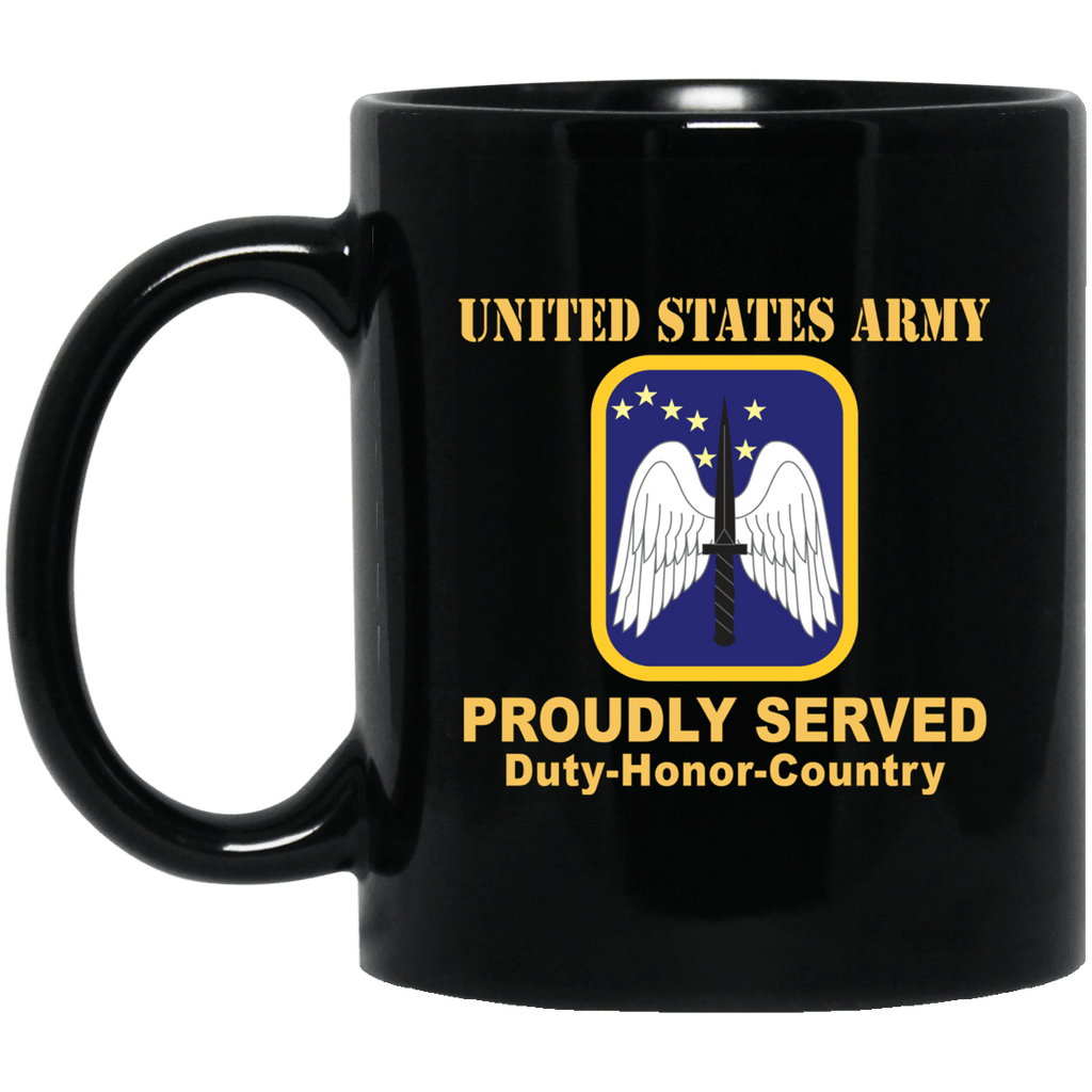 US ARMY 16TH AVIATION BRIGADE- 11 oz - 15 oz Black Mug-Mug-Army-CSIB-Veterans Nation