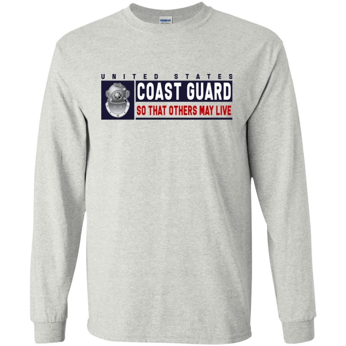 US Coast Guard Diver ND Logo- So that others may live Long Sleeve - Pullover Hoodie-TShirt-USCG-Veterans Nation