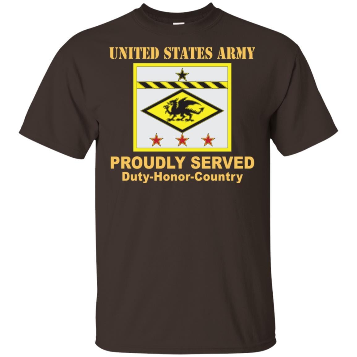 US ARMY 13TH FINANCIAL MANAGEMENT SUPPORT CENTER- Proudly Served T-Shirt On Front For Men-TShirt-Army-Veterans Nation