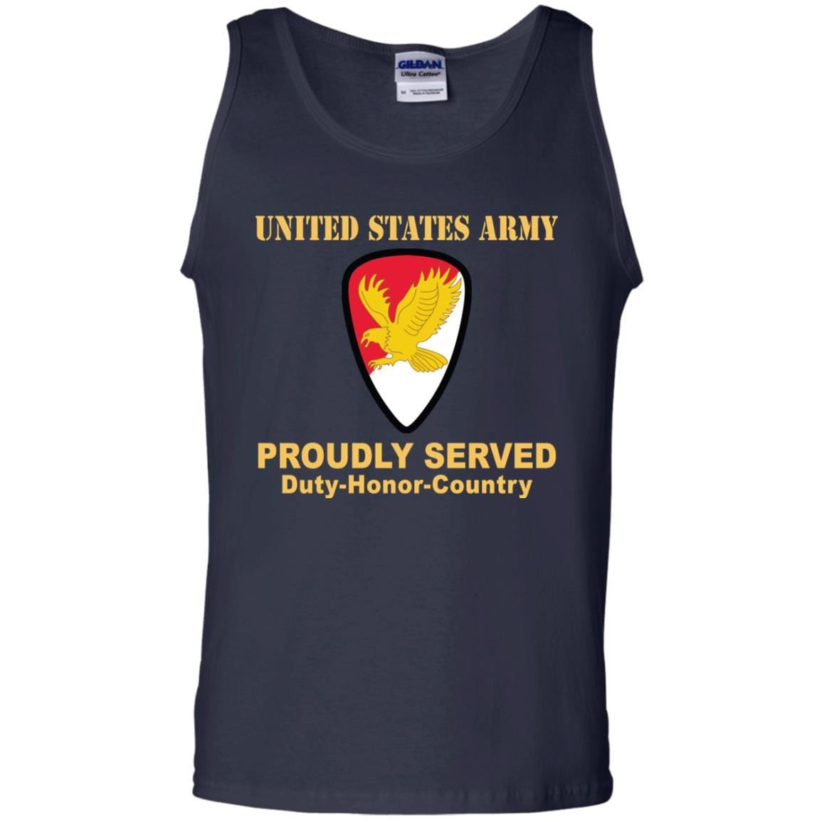 US ARMY 21ST CAVALRY BRIGADE- Proudly Served T-Shirt On Front For Men-TShirt-Army-Veterans Nation