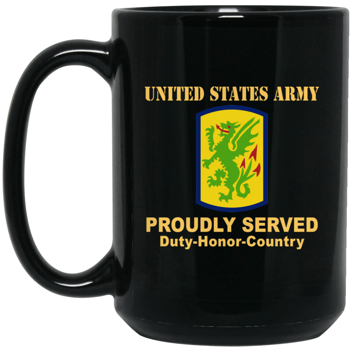 US ARMY 415 CHEMICAL BRIGADE- 11 oz - 15 oz Black Mug-Mug-Army-CSIB-Veterans Nation