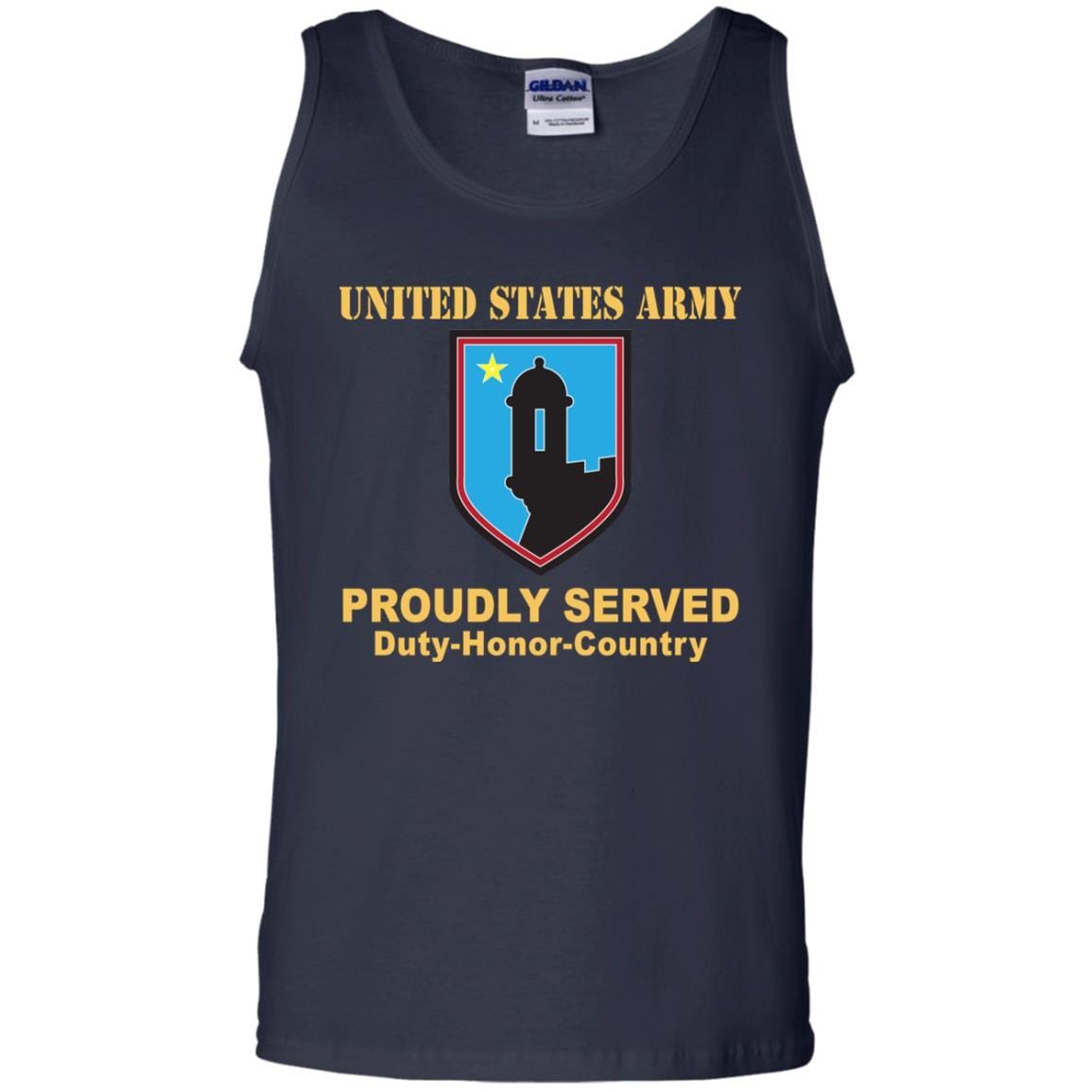 US ARMY 191 SUPPORT GROUP- Proudly Served T-Shirt On Front For Men-TShirt-Army-Veterans Nation