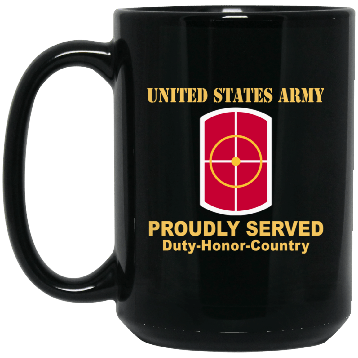 US ARMY 420TH ENGINEER BRIGADE- 11 oz - 15 oz Black Mug-Mug-Army-CSIB-Veterans Nation