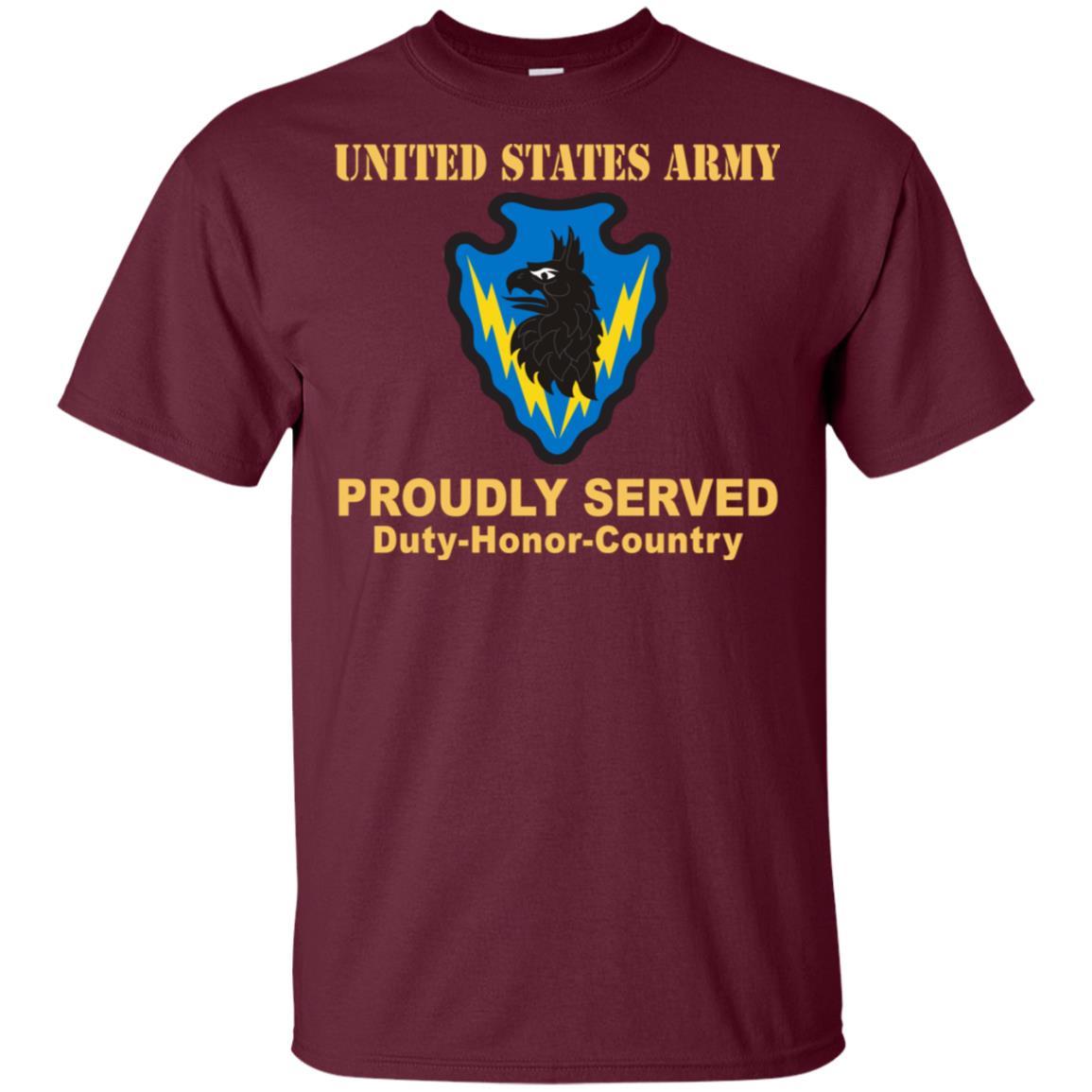 US ARMY 71ST EXPEDITIONARY MILITARY INTELLIGENCE BRIGADE - Proudly Served T-Shirt On Front For Men-TShirt-Army-Veterans Nation