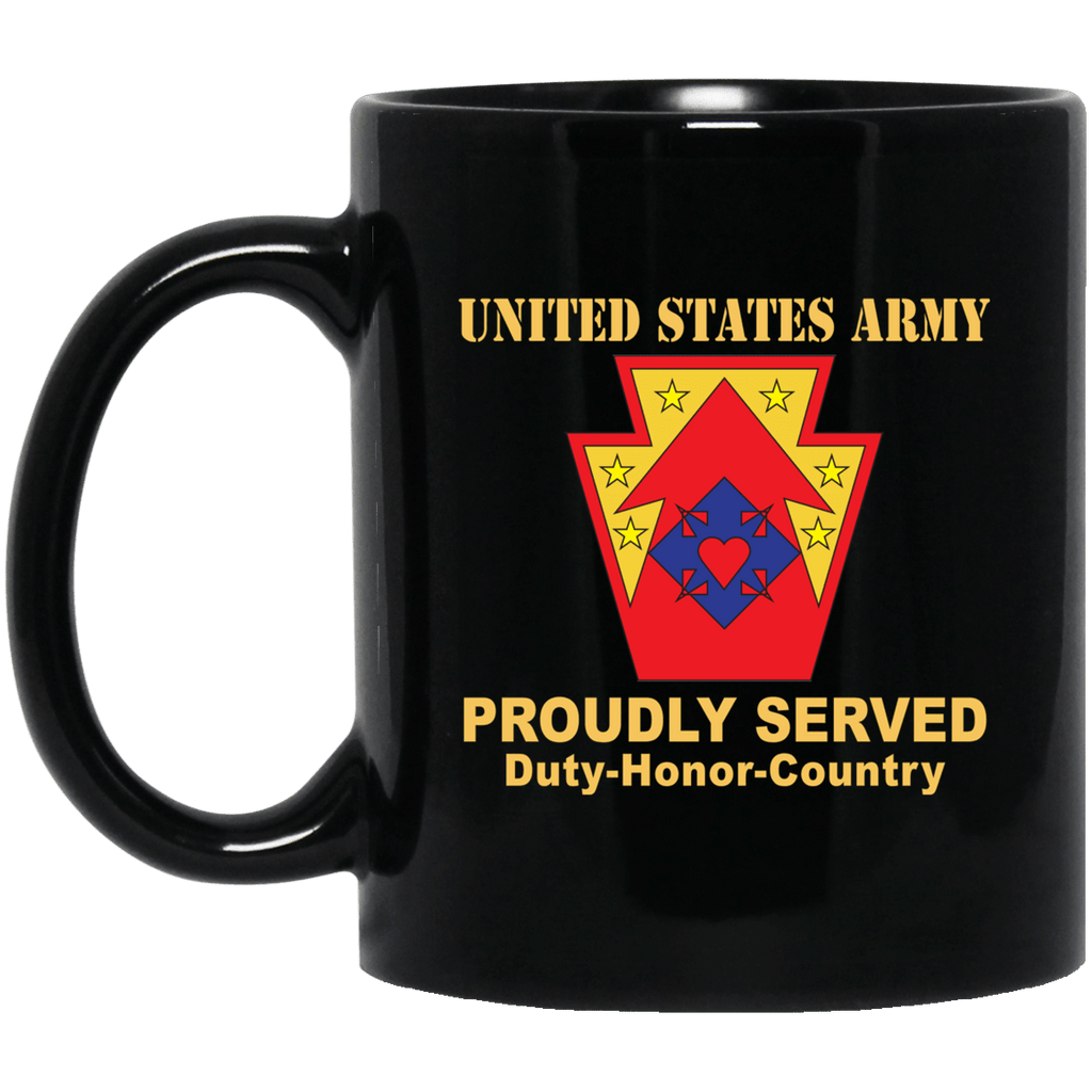 US ARMY 213 SUPPORT GROUP- 11 oz - 15 oz Black Mug-Mug-Army-CSIB-Veterans Nation