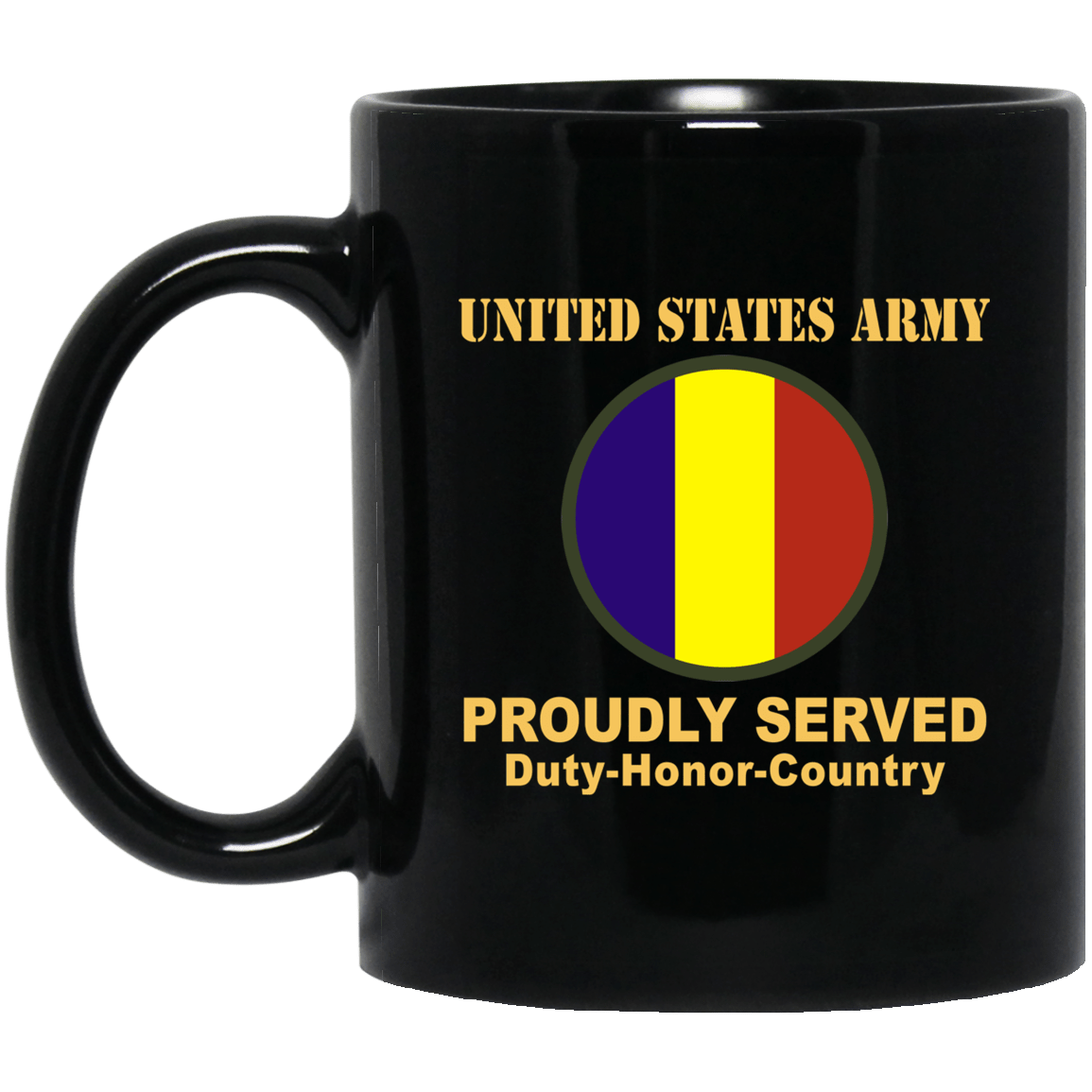 US ARMY TRAINING AND DOCTRINE COMMAND- 11 oz - 15 oz Black Mug-Mug-Army-CSIB-Veterans Nation