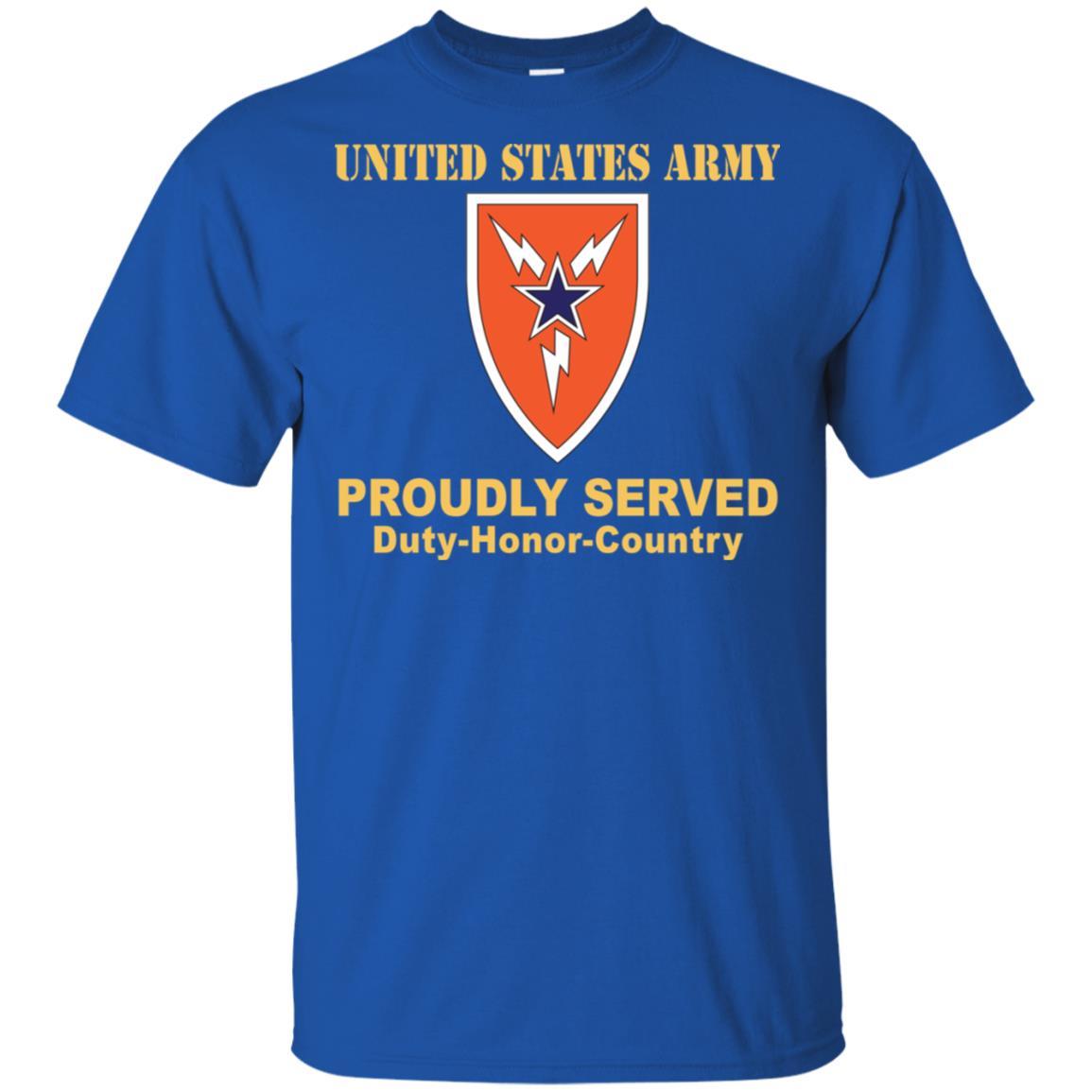 US ARMY 3RD SIGNAL BRIGADE- Proudly Served T-Shirt On Front For Men-TShirt-Army-Veterans Nation