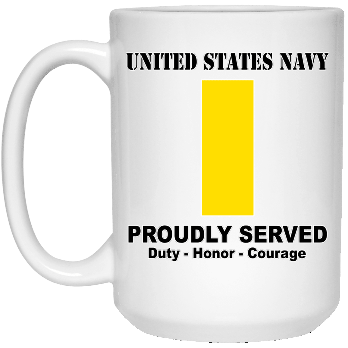 US Navy O-1 Ensign O1 ENS Junior Officer Ranks T shirt White Coffee Mug - Stainless Travel Mug-Mug-Navy-Officer-Veterans Nation