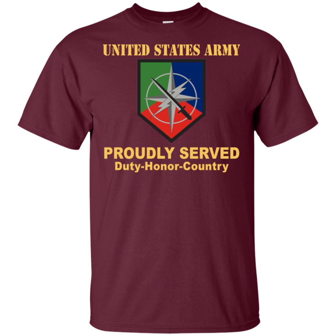 US ARMY 648 MANEUVER ENHANCEMENT BRIGADE- Proudly Served T-Shirt On Front For Men-TShirt-Army-Veterans Nation