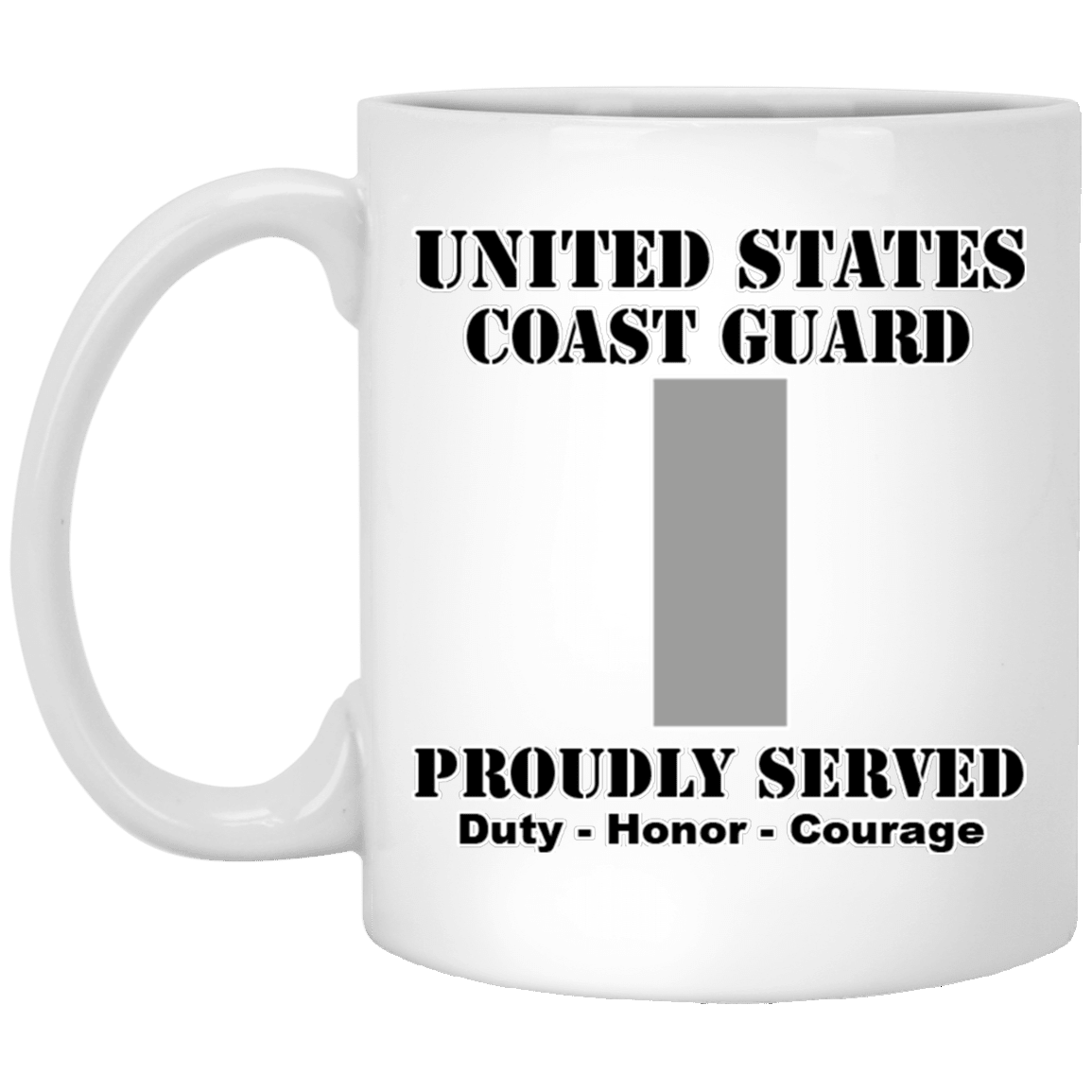 US Coast Guard O-2 Lieutenant Junior Grade O2 LTJG Junior Officer Ranks White Coffee Mug - Stainless Travel Mug-Mug-USCG-Officer-Veterans Nation