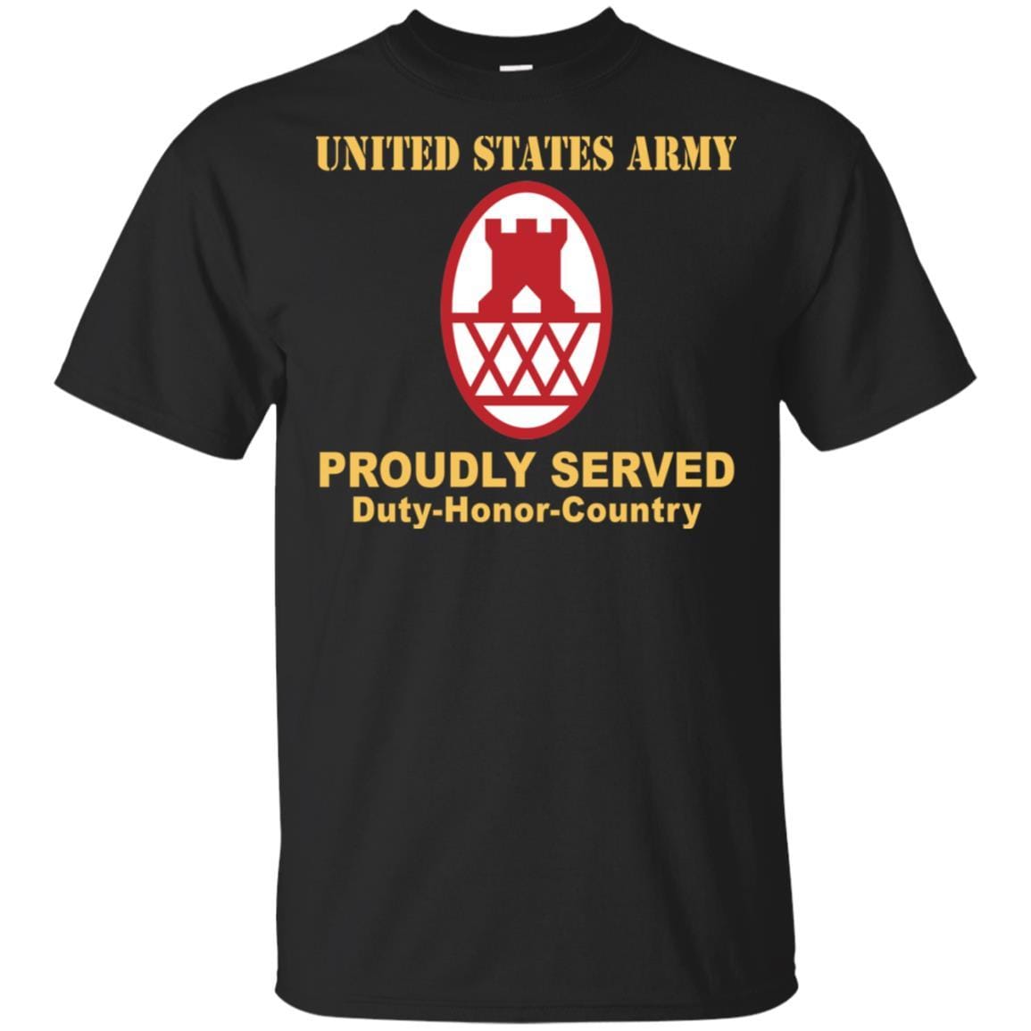 US ARMY 130TH MANEUVER ENHANCEMENT BRIGADE- Proudly Served T-Shirt On Front For Men-TShirt-Army-Veterans Nation