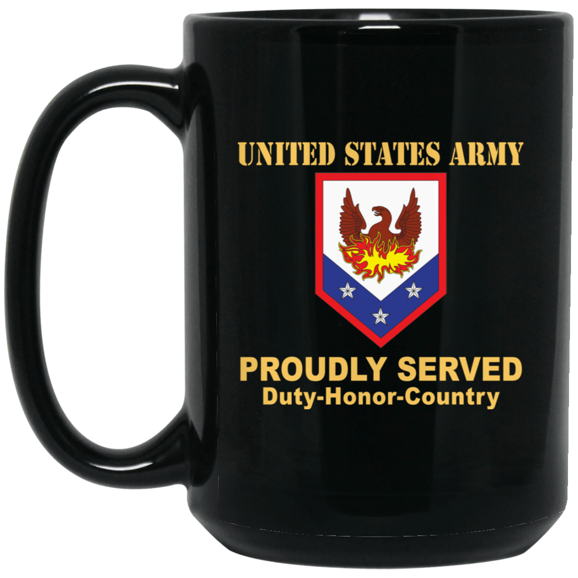 US ARMY 110 MANEUVER ENHANCEMENT BRIGADE- 11 oz - 15 oz Black Mug-Mug-Army-CSIB-Veterans Nation