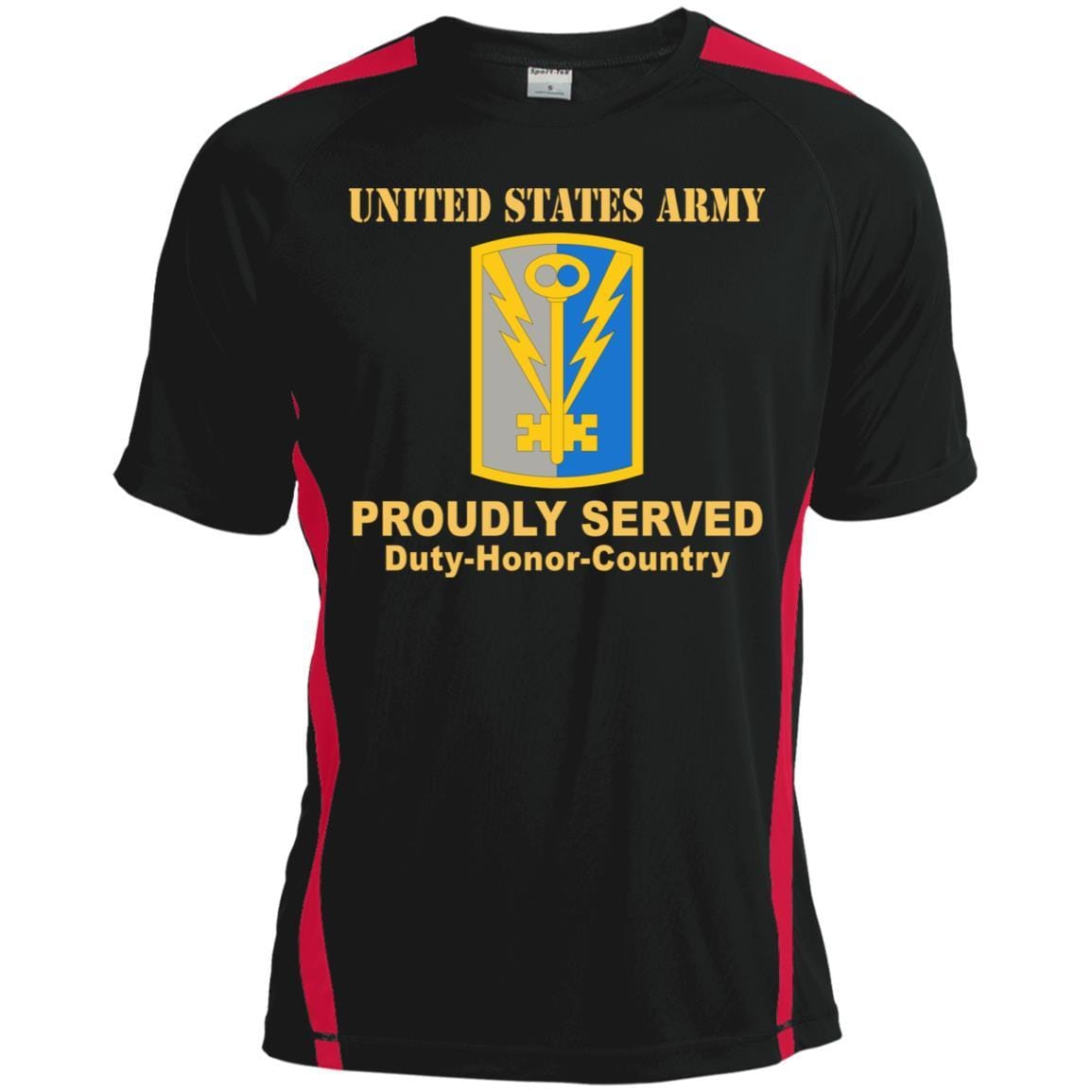 US ARMY 501 MILITARY INTELLIGENCE BRIGADE- Proudly Served T-Shirt On Front For Men-TShirt-Army-Veterans Nation