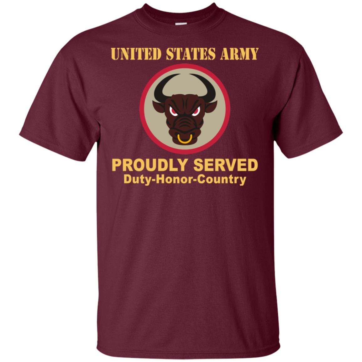 US ARMY 518 SUSTAINMENT BRIGADE- Proudly Served T-Shirt On Front For Men-TShirt-Army-Veterans Nation