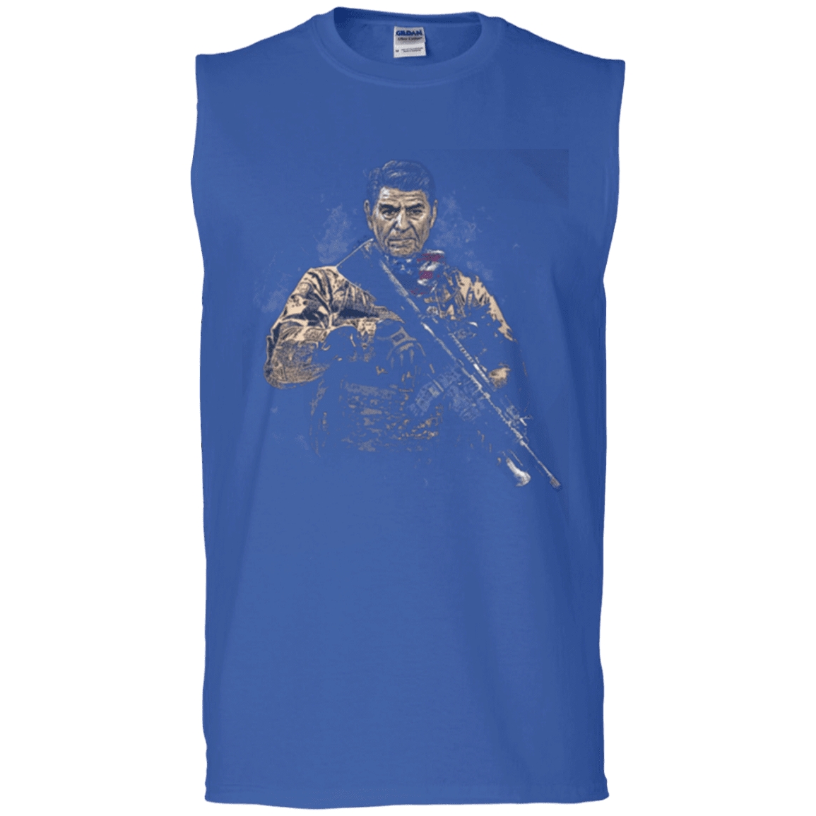 Military T-Shirt "Ronald Reagan Soldier Presidents"-TShirt-General-Veterans Nation