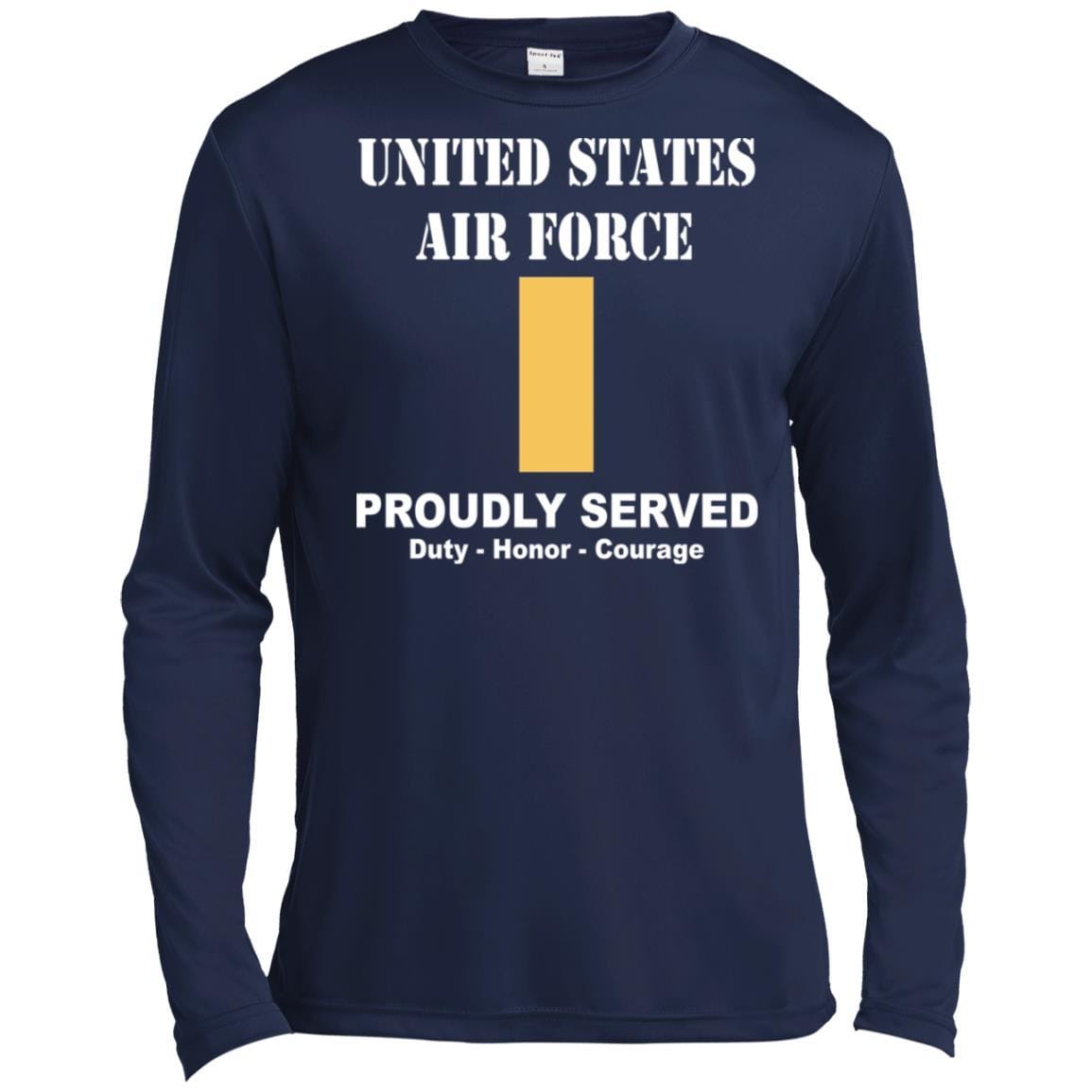 US Air Force O-1 Second Lieutenant 2d Lt O1 Commissioned Officer Ranks T shirt Sport-Tek Tall Pullover Hoodie - T-Shirt-TShirt-USAF-Veterans Nation