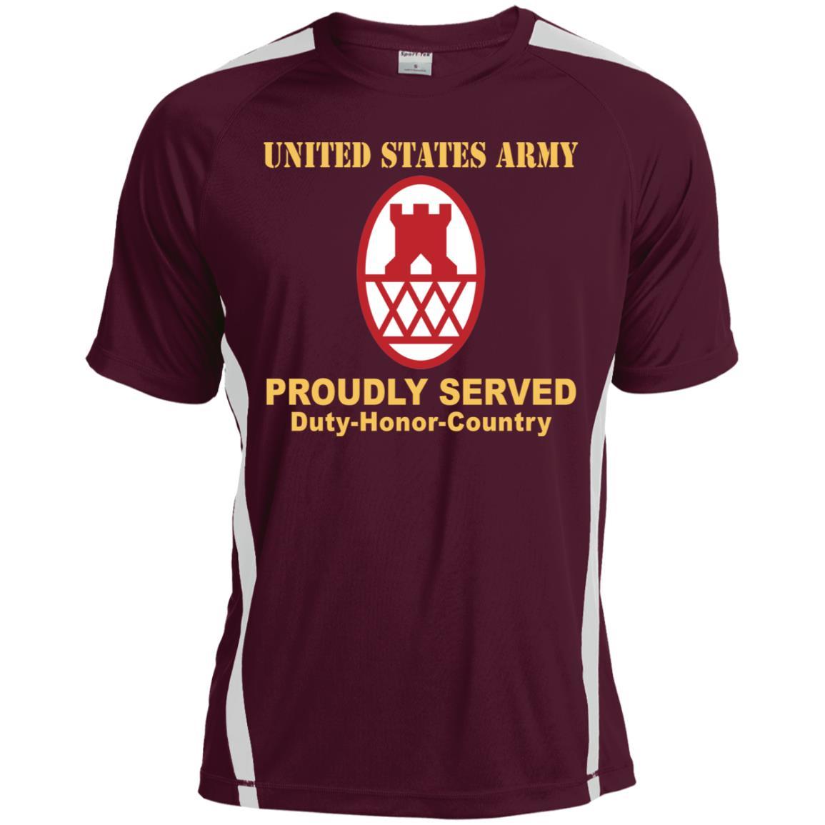 US ARMY 130TH MANEUVER ENHANCEMENT BRIGADE- Proudly Served T-Shirt On Front For Men-TShirt-Army-Veterans Nation