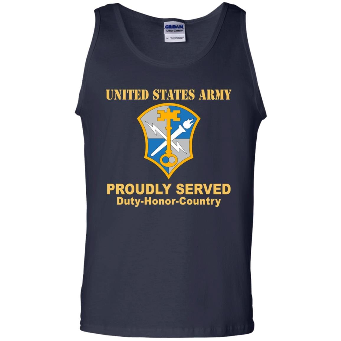 US ARMY CSIB INTELLIGENCE AND SECURITY COMMAND- Proudly Served T-Shirt On Front For Men-TShirt-Army-Veterans Nation