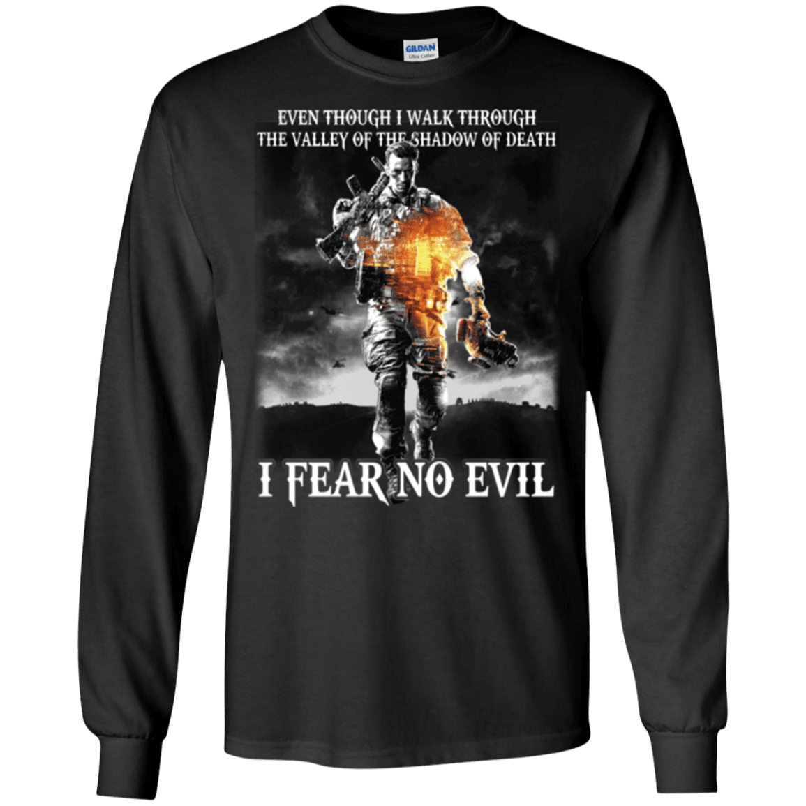 Military T-Shirt "I FEAR NO EVIL"-TShirt-General-Veterans Nation