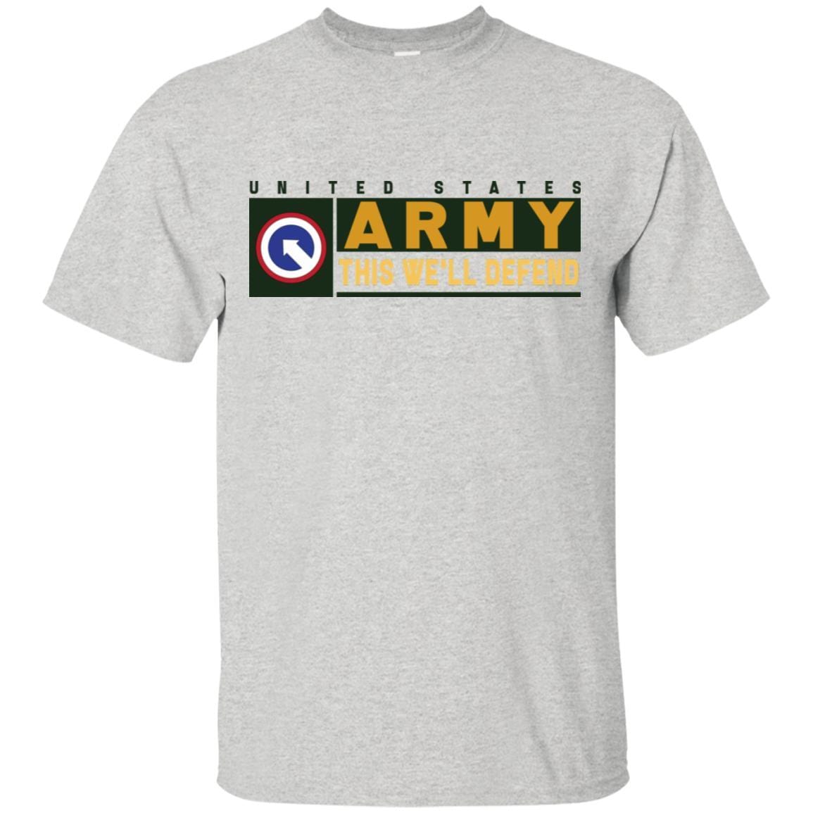 US Army 1ST SUSTAINMENT COMMAND- This We'll Defend T-Shirt On Front For Men-TShirt-Army-Veterans Nation