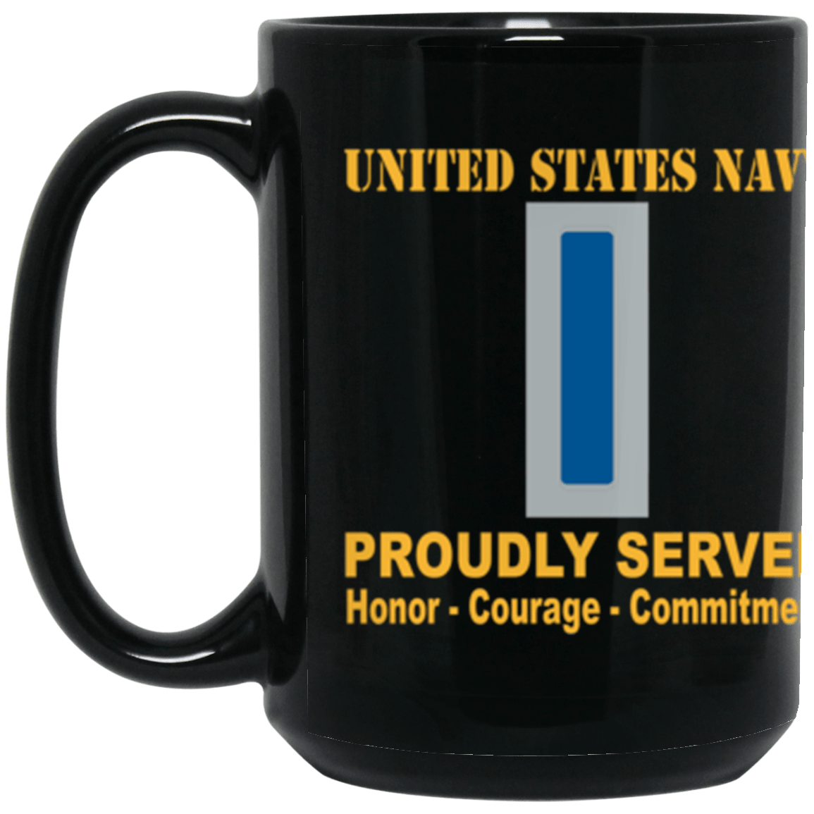 US Navy W-5 Chief Warrant Officer 5 W5 CW5 Warrant Officer Core Values 15 oz. Black Mug-Drinkware-Veterans Nation