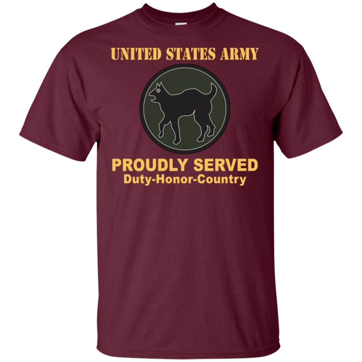 US ARMY 81 REGIONAL SUPPORT COMMAND - Proudly Served T-Shirt On Front For Men-TShirt-Army-Veterans Nation