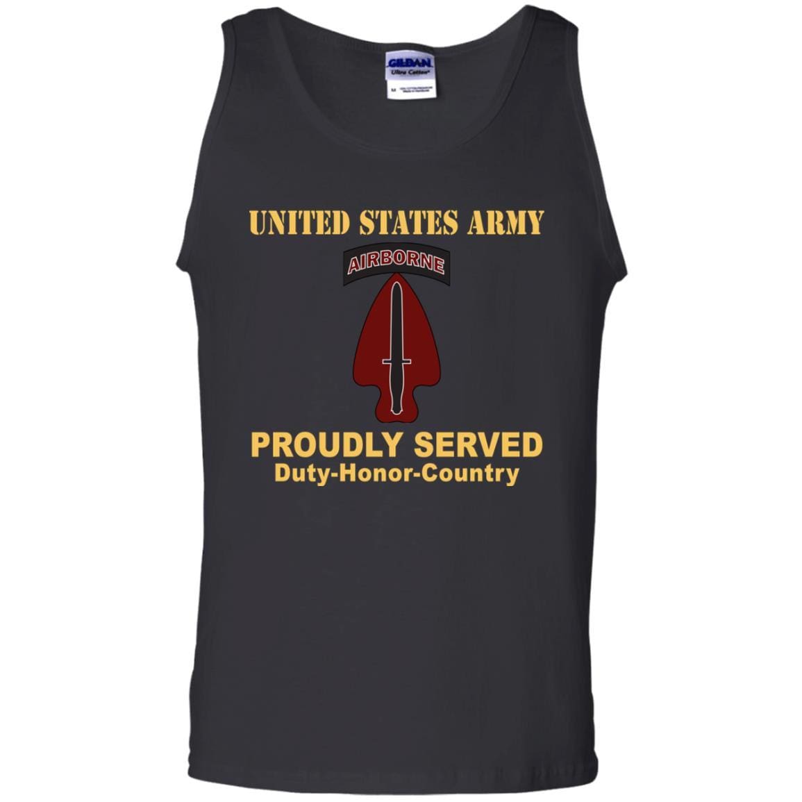 U.S. ARMY SPECIAL OPERATIONS COMMAND- Proudly Served T-Shirt On Front For Men-TShirt-Army-Veterans Nation