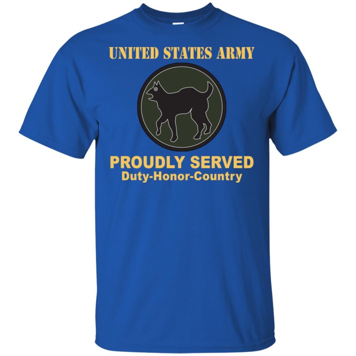 US ARMY 81 REGIONAL SUPPORT COMMAND - Proudly Served T-Shirt On Front For Men-TShirt-Army-Veterans Nation