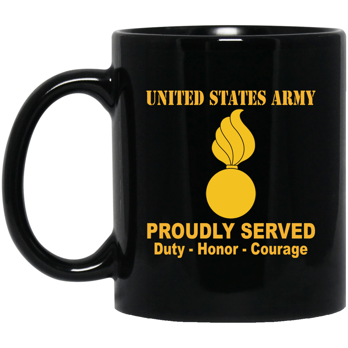 US Army Ordnance Corps Black Mug 11 oz - 15 oz-Mug-Army-Branch-Veterans Nation