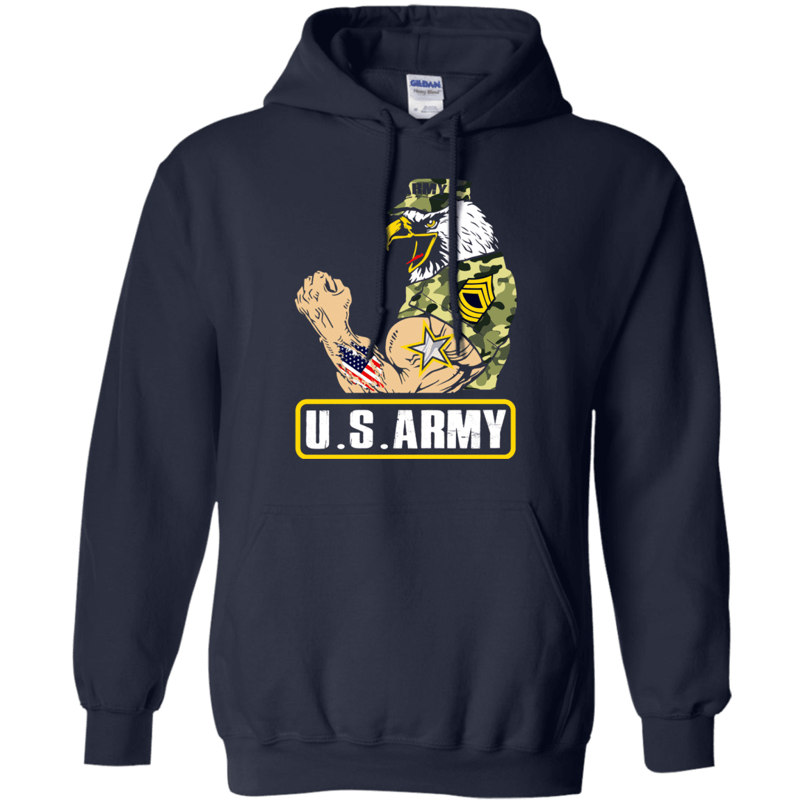 US Army Strong Front T Shirts-TShirt-Army-Veterans Nation