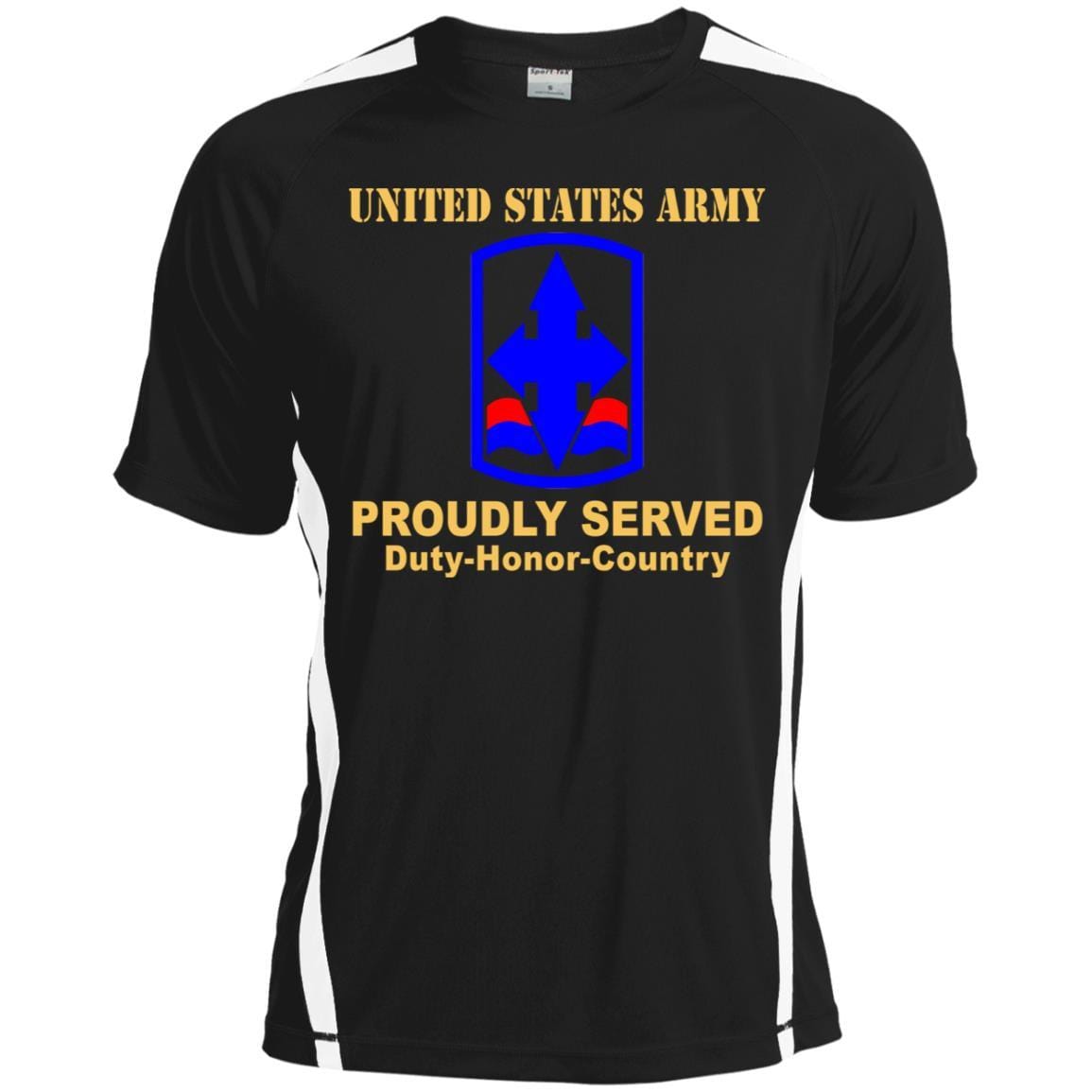 US ARMY 29TH INFANTRY BRIGADE COMBAT TEAM CSIB - Proudly Served T-Shirt On Front For Men-TShirt-Army-Veterans Nation