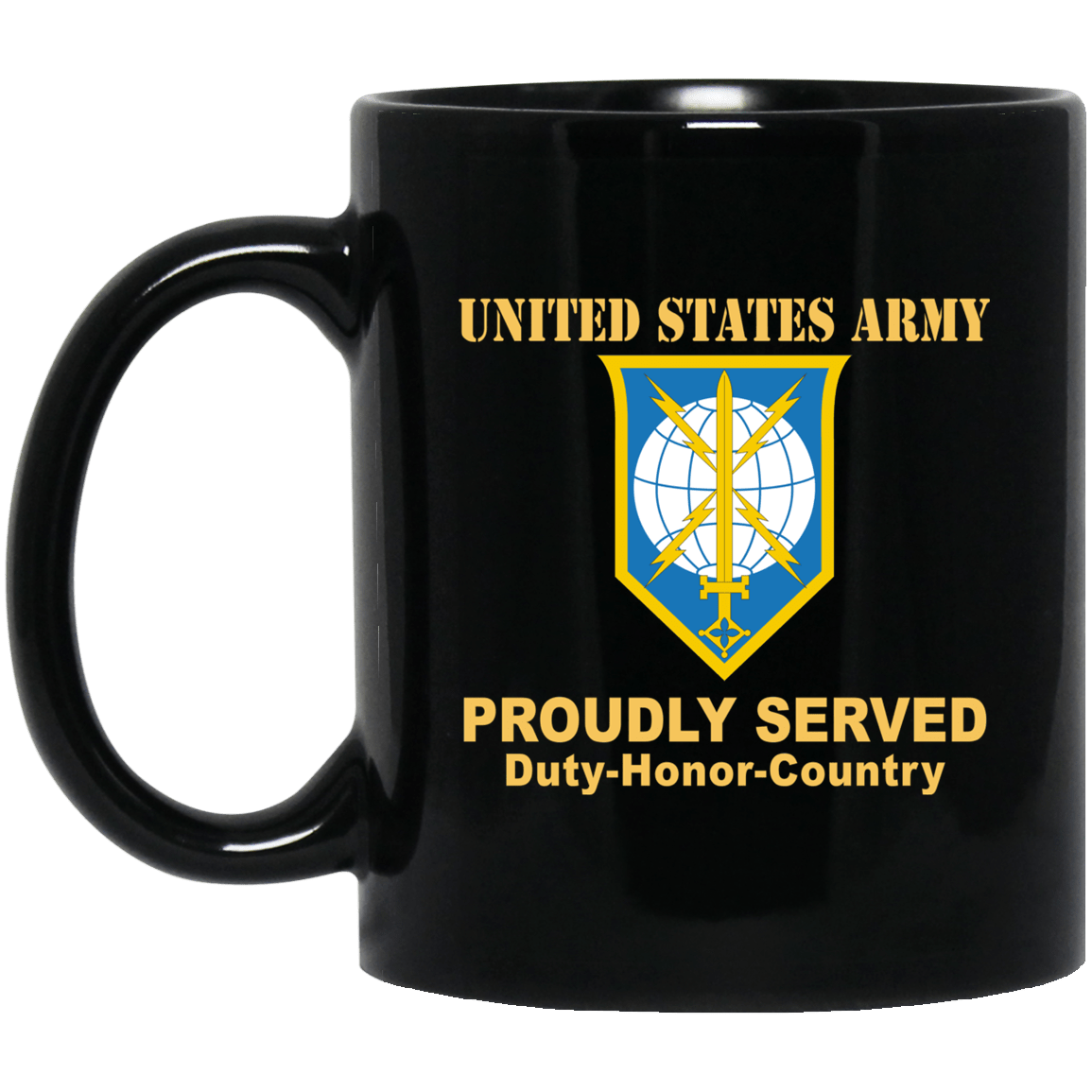 US ARMY CSIB MILITARY INTELLIGENCE READINESS COMMAND- 11 oz - 15 oz Black Mug-Mug-Army-CSIB-Veterans Nation