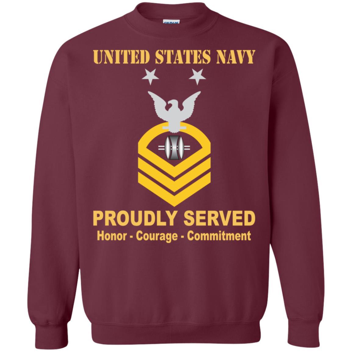 Navy Opticalman Navy OM E-9 Rating Badges Proudly Served T-Shirt For Men On Front-TShirt-Navy-Veterans Nation