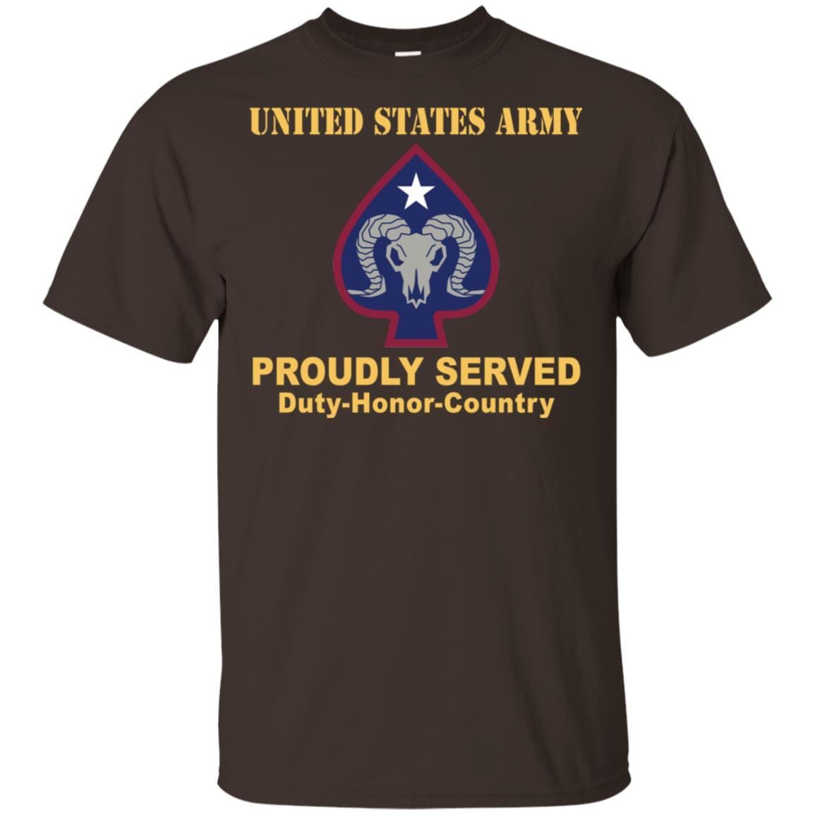 US ARMY 17TH SUSTAINMENT BRIGADE- Proudly Served T-Shirt On Front For Men-TShirt-Army-Veterans Nation